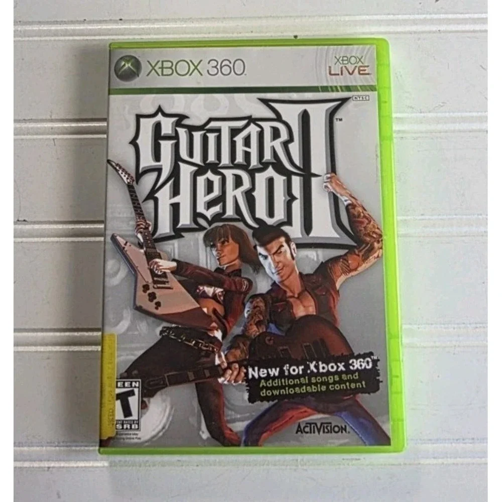 Guitar Hero 2 II Video Game Xbox 360 Disc, Manual & Case